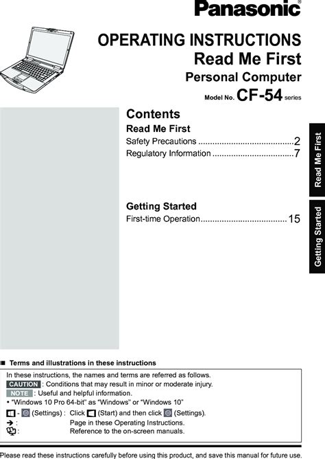 panasonic cf 54mk3 manual